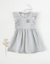 Little Angel Cotton and Lace Dress - Sky