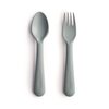 Mushie Fork and Spoon Set (Sage)
