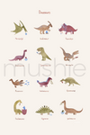 Mushie Poster Dinosaurs